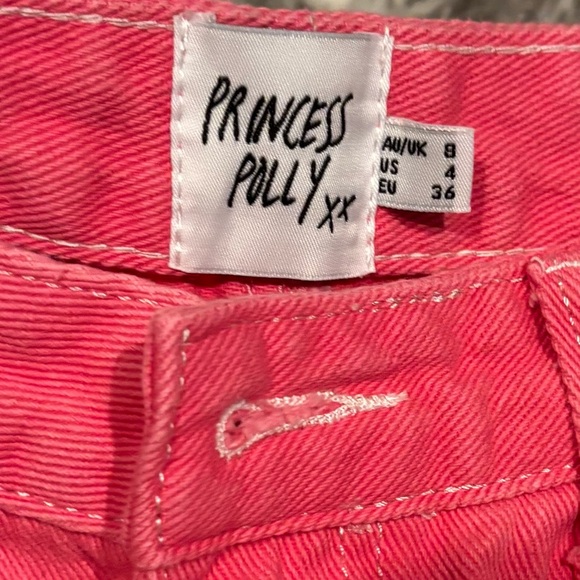 Women's Princess Polly Pink Wide Leg Jeans - Size 4 NWOT - Picture 7 of 9